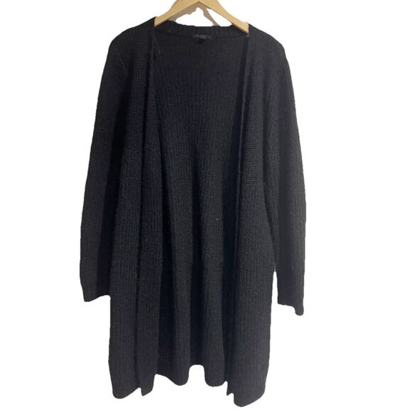 COS Women Small Black Wool Cardigan Long Line Maxi - Picture 1 of 5